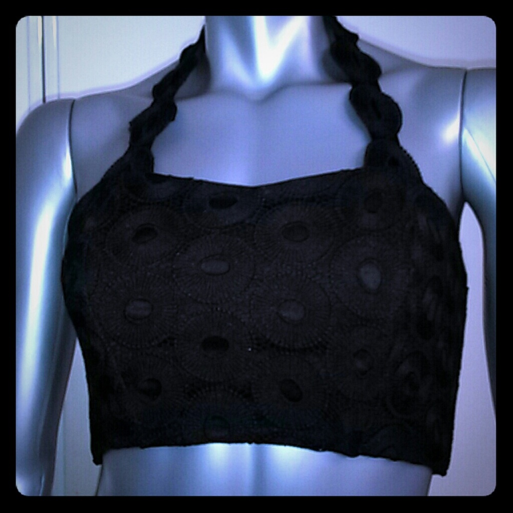 HOUSE OF THREE Black Halter (NWT!) size (8)